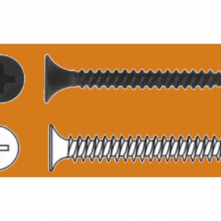 Sűrűmenetes önmetsző gipszkarton csavar fémhez-3,5x25mm
